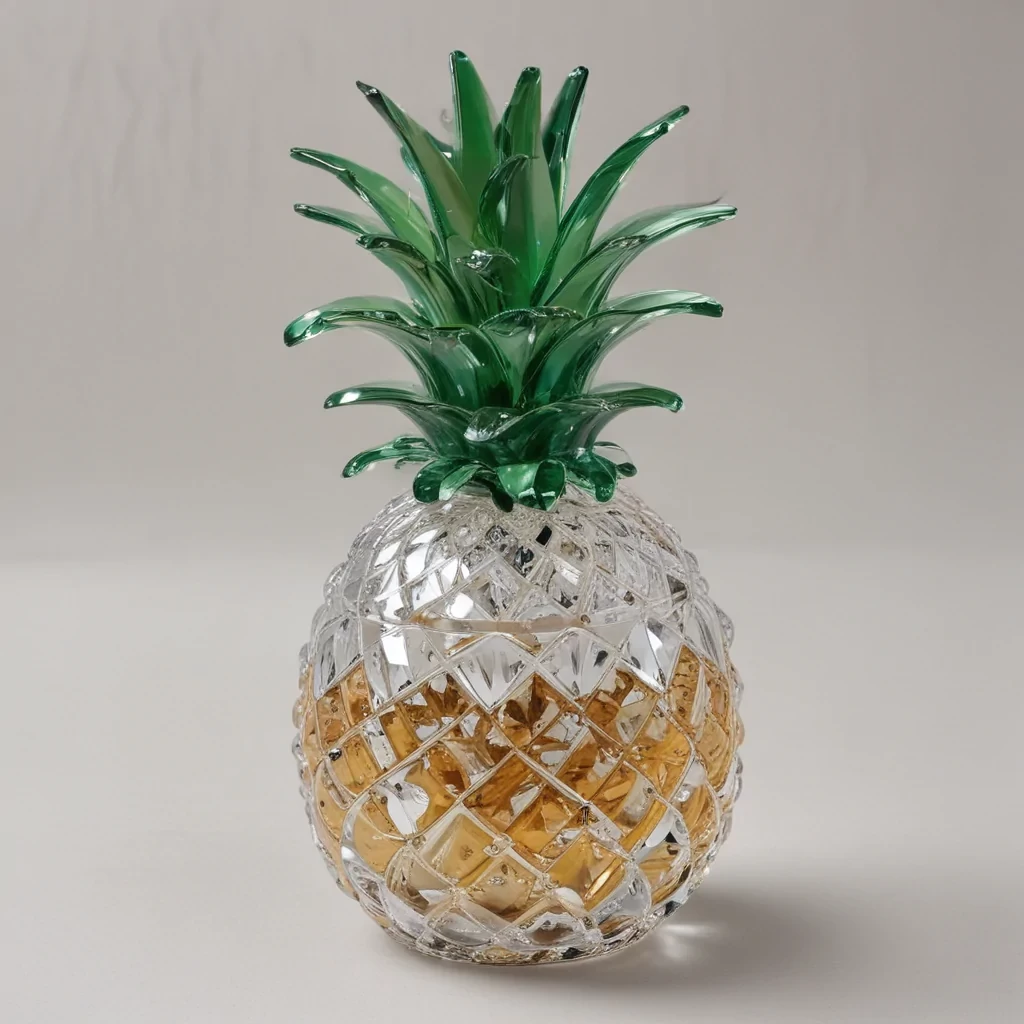 Glass and crystal pineapple