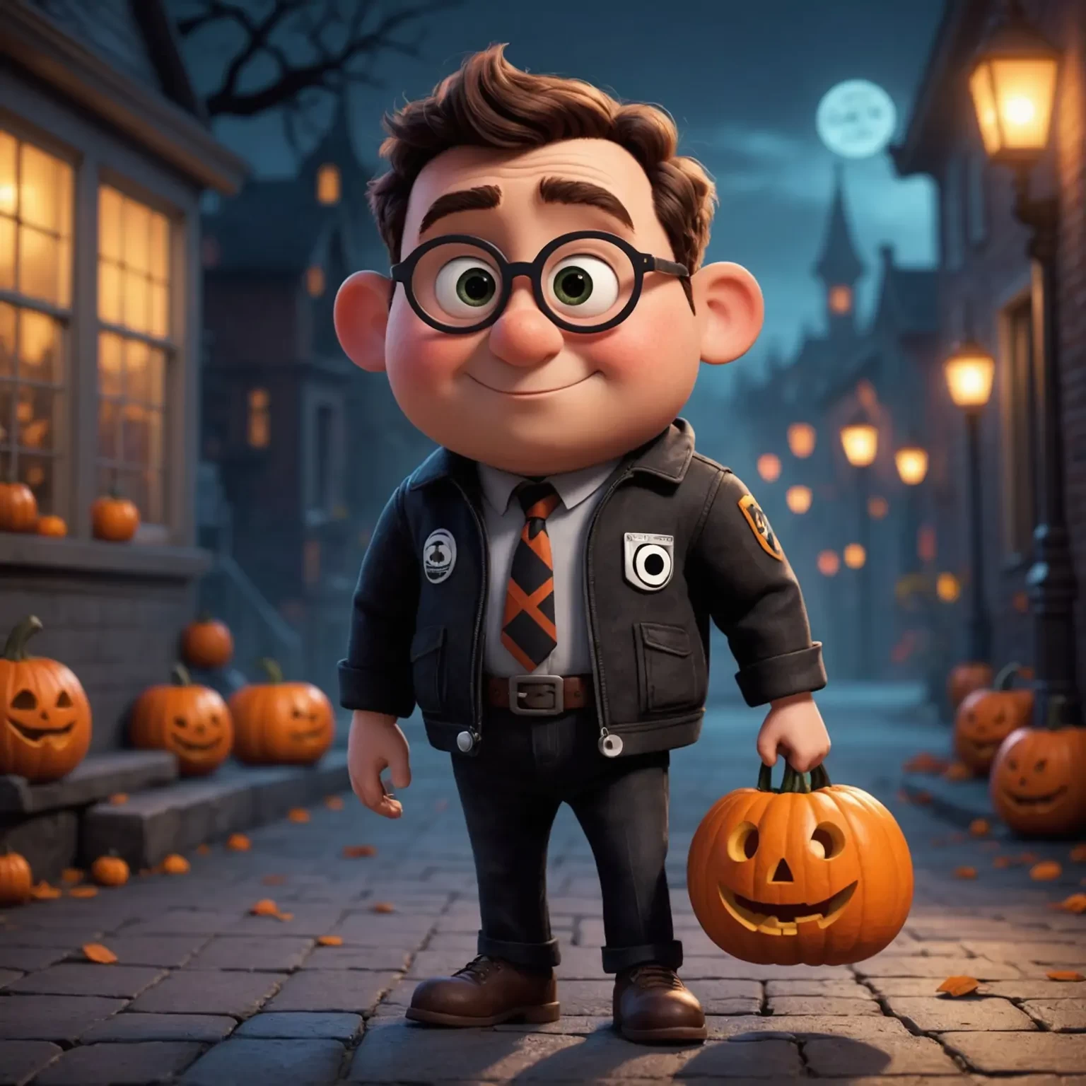 A Halloween character as a Pixar character