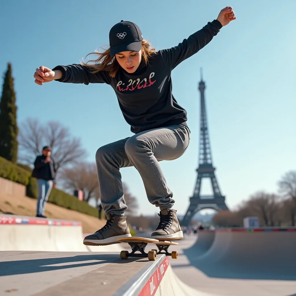 womens street skateboarding final in Paris Olympics 2024