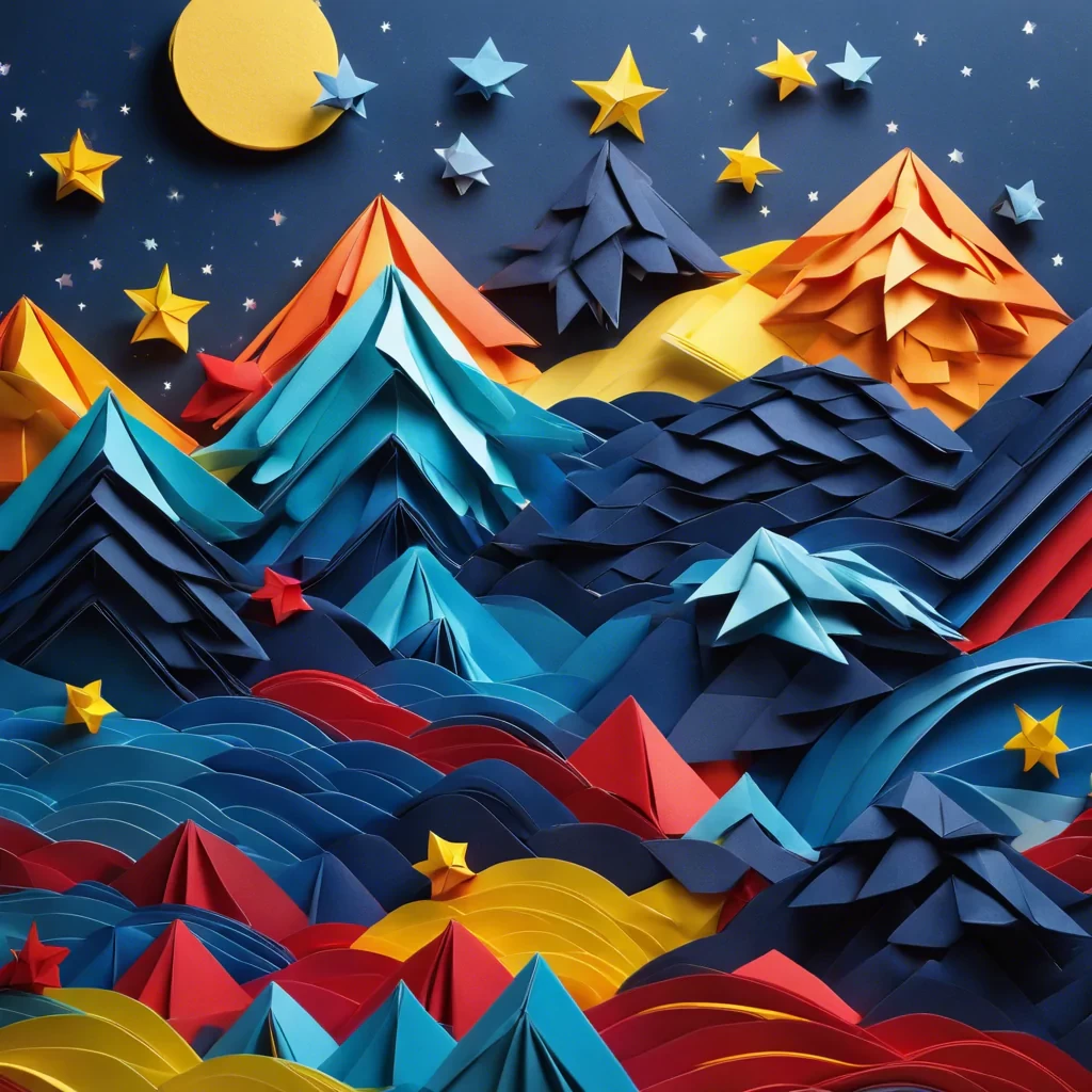 Starry Night 3d origami