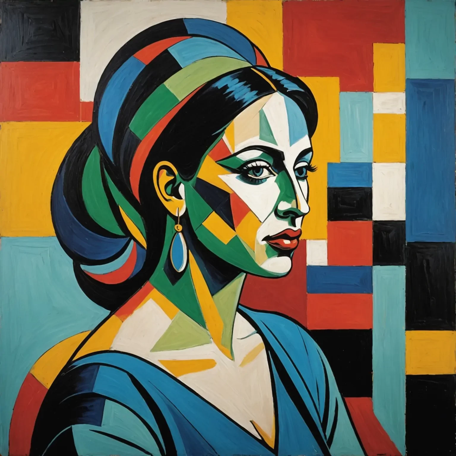 picasso concept abstractionism beautiful elegance woman frontality