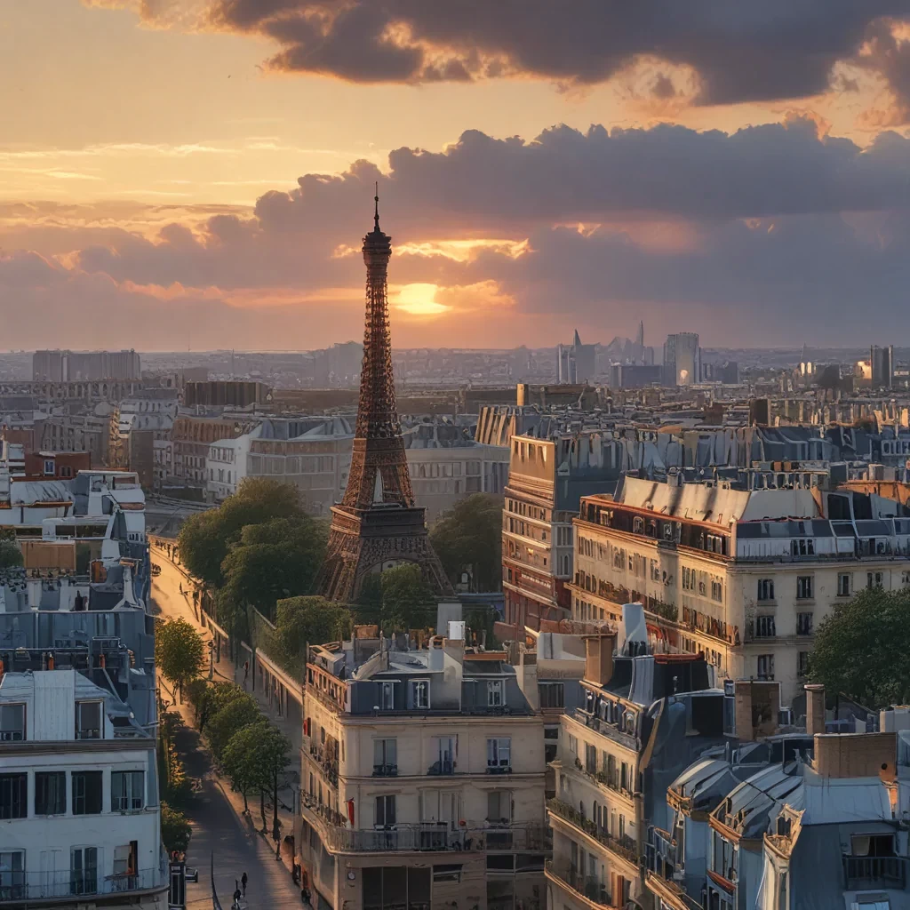 Paris,  before the sunset, highest quality, 8k