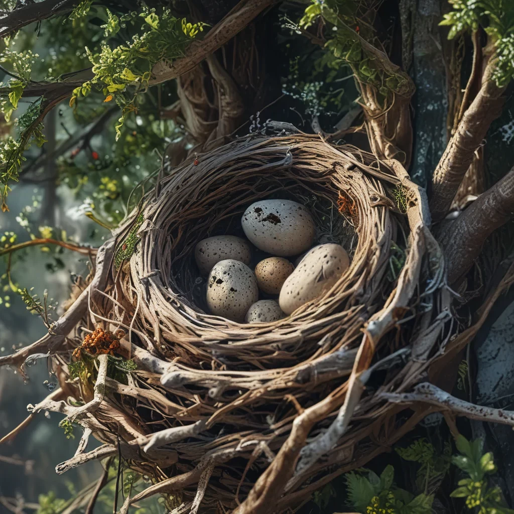 Birds nest, realistic, hq, 8k