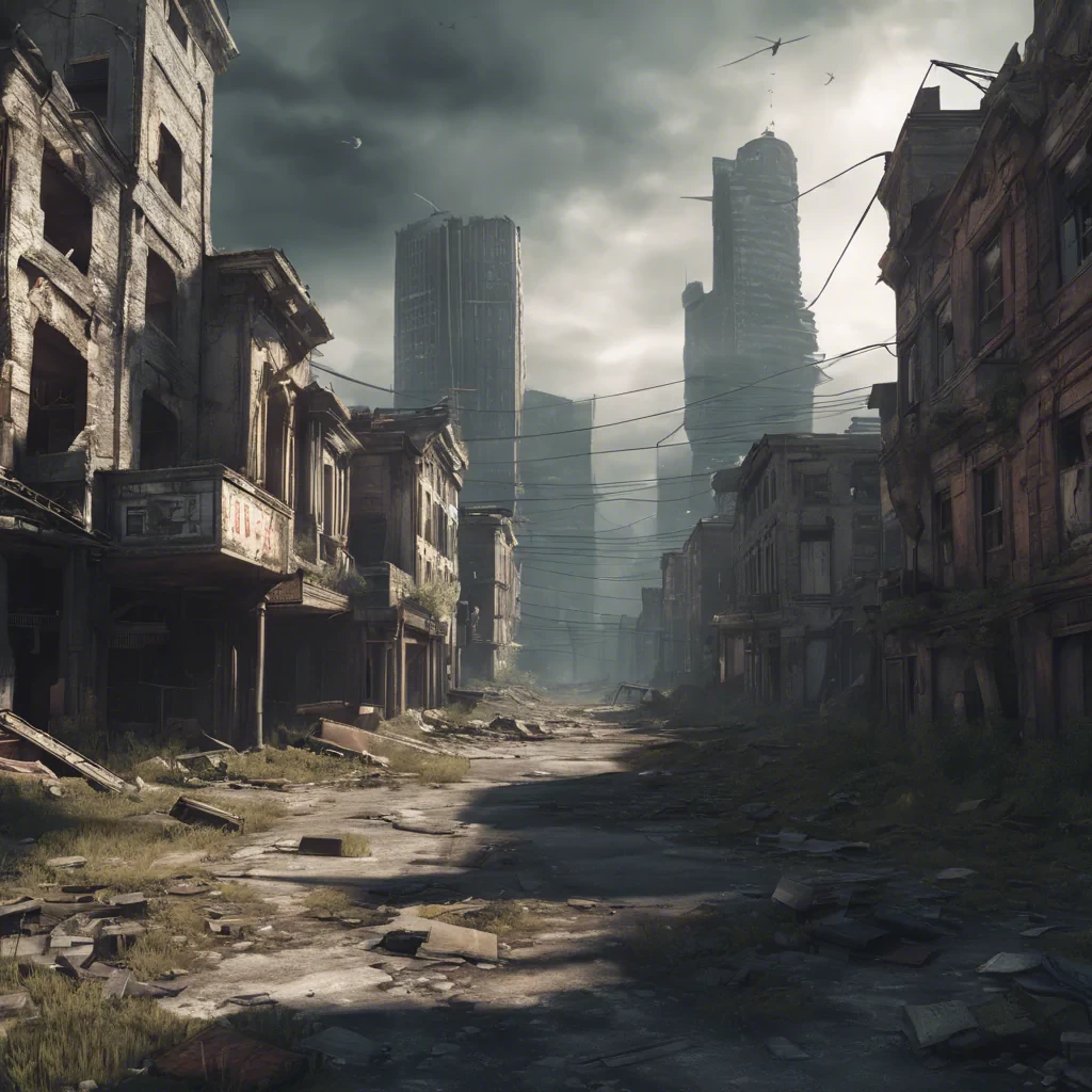 Abandoned city, 8k, high resolution