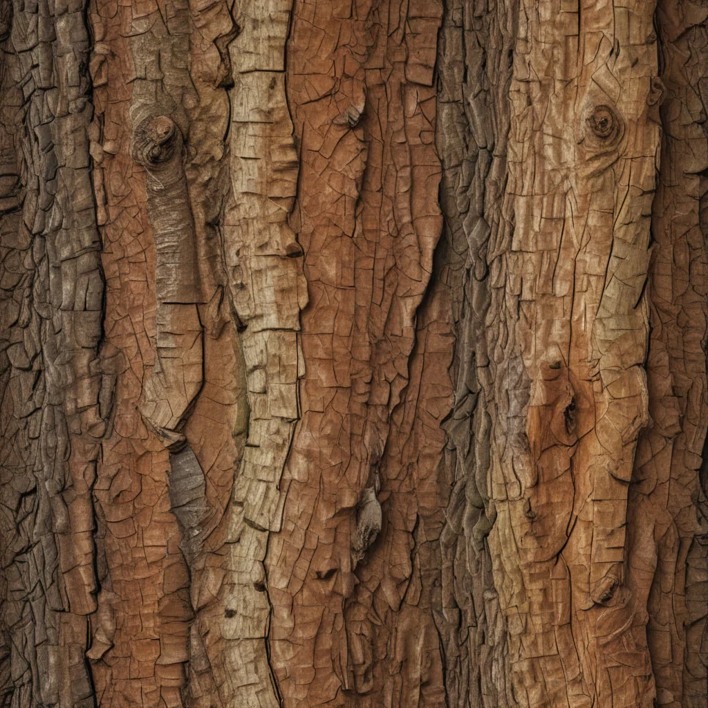 Create an ultra-realistic, high-definition close-up image of tree bark. The texture should be incredibly detailed and photorealistic, showing every ridge and groove with super realistic accuracy. The lighting should perfectly enhance the true, vibrant colors of the bark, highlighting its natural beauty and intricate details. Ensure the image captures the essence of the tree's texture in a lifelike and breathtaking manner
