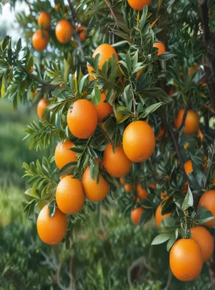 oranges on tree