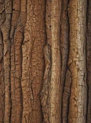 Create an ultra-realistic, high-definition close-up image of tree bark. The texture should be incredibly detailed and photorealistic, showing every ridge and groove with super realistic accuracy. The lighting should perfectly enhance the true, vibrant colors of the bark, highlighting its natural beauty and intricate details. Ensure the image captures the essence of the tree's texture in a lifelike and breathtaking manner