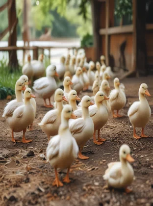 ducks in a farm
