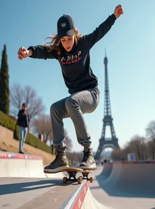 womens street skateboarding final in Paris Olympics 2024
