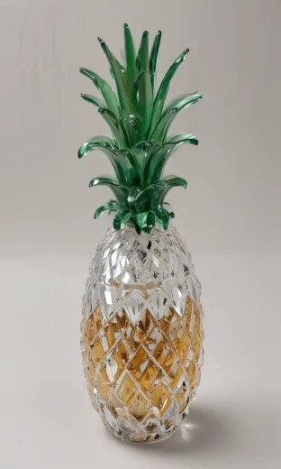 Glass and crystal pineapple