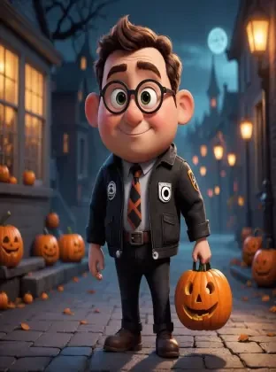 A Halloween character as a Pixar character