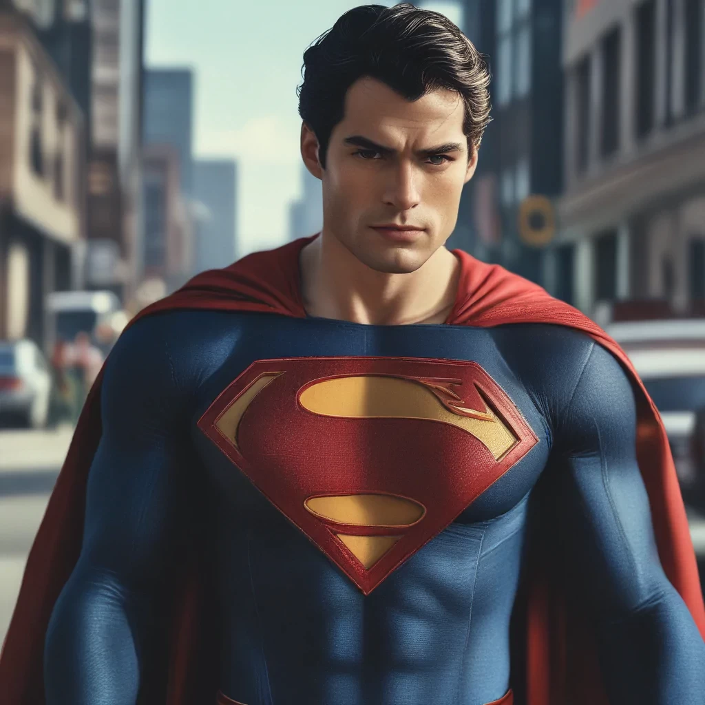 instagram photo of an handsome, superman, 4K